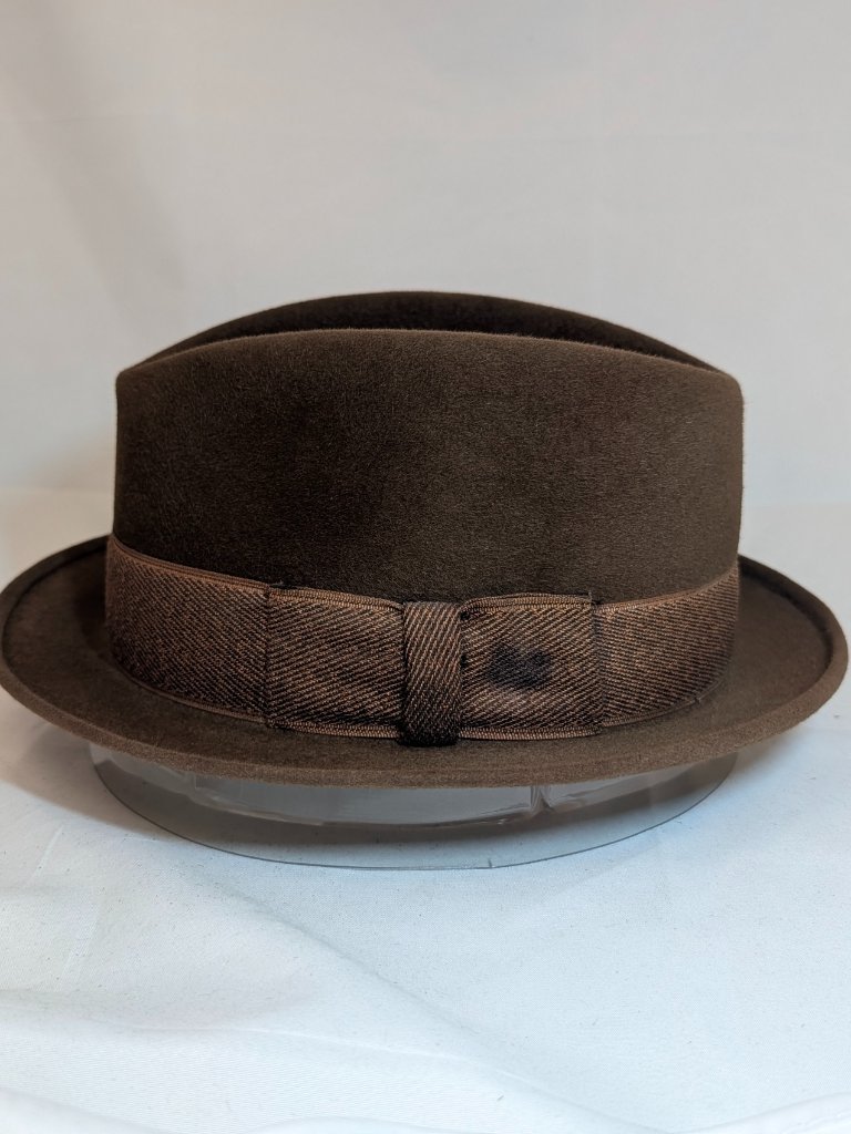 Vintage Champ Kasmir Finish Fedora | 7 1/4 | Brown | 1950s Master Craftsmen